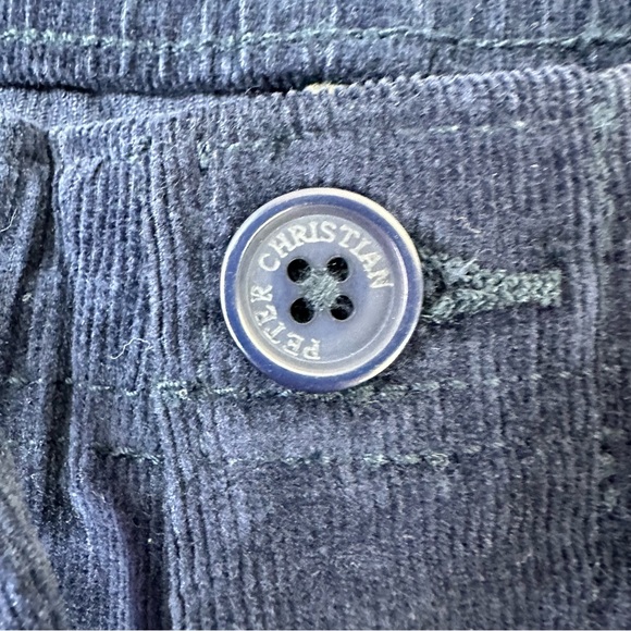 Peter Christian Navy Blue 40x30 Corduroy Drawstring Waist Pants - Picture 7 of 12